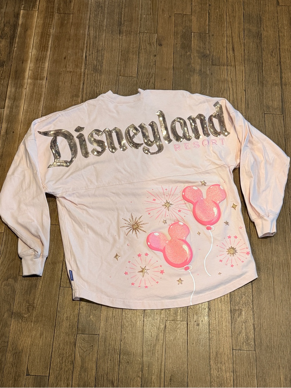 2024 Disneyland Resort Longsleeve Pink Balloon Spirit Shirt (Size Small)